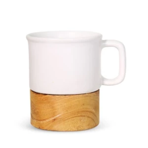 Ceramic Coffee Mug White Doff Lumosh (Min. 12 Pcs)