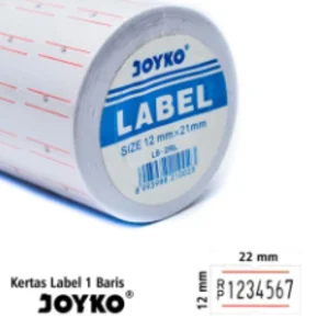 Kertas Label 1 baris isi 10 Joyko 12 X 21 mm (min. 12 pcs)