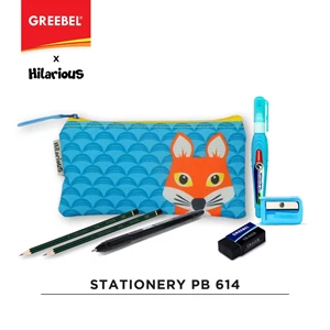 GREEBEL Stationery Pencil Bag Set 614 Min. 12 Pcs