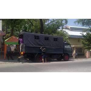 Tarpaulin Police Truck Tub