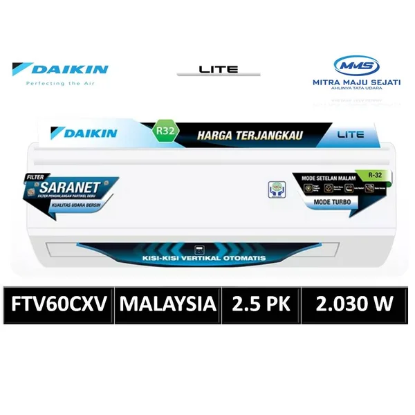 AC Daikin Lite 0.5 - 2.5pk Non Inverter