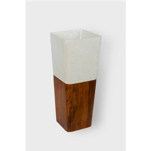  Basin Wastafel Wooden Thumbu Pedestal Ukuran Dia 40X40x90 Cm