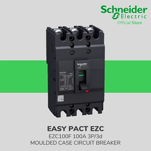 MCCB Mold Case Circuit Breaker EasyPact EZC100F 100A 3P/3d