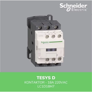 Schneider Electric TeSys D Kontaktor 3P(3NO) 18A 220VAC - LC1D18M7