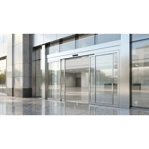 Pintu Kaca Geser Otomatis  (Sliding Automatic Glass Door) Area Main Entrance Gedung Mall