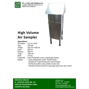 High Volume Air Sampler 220 Volt