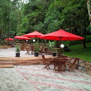 Tenda Payung Cafe / Tenda Restoran Rangka Kayu