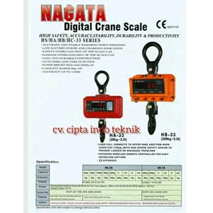 Timbangan Gantung NAGATA Type HL - 03 - 15 - 100 Ton 