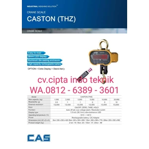 Timbangan Gantung Digital CAS Caston THZ 10 Ton 