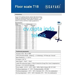 Timbangan Lantai 3 Ton x 0.5 Kg Size 1.5 M X 1.5 M + Sudah Tera metrologi