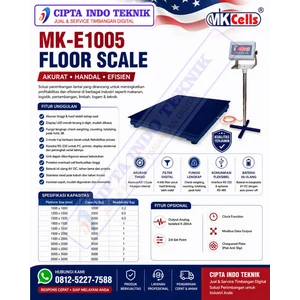 TIMBANGAN DIGITAL / TIMBANGAN LANTAI PALLET 2 TON SIZE 1.5 M X 1.5 M