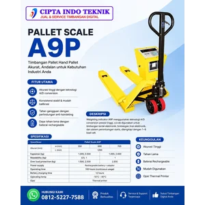 Timbangan Hand Pallet Printer 2 Ton Type A9P Merk SONIC / SAYAKI 