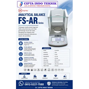 TIMBANGAN LABORATORIUM 210 GRAM X 0.0001 GRAM FS - AR MERK FUJITSU 