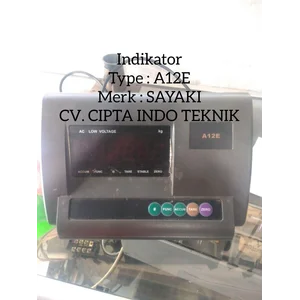 INDIKATOR  TIMBANGAN  A12E  MERK SONIC / SAYAKI / Service + Tera Timbangan 