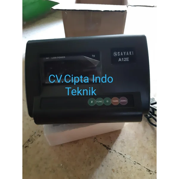 INDIKATOR  TIMBANGAN  A12E  MERK SONIC / SAYAKI / Service + Tera Timbangan 
