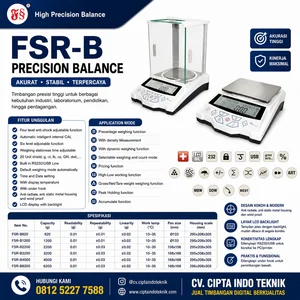 TIMBANGAN ANALITIK LAB FUJITSU  1 Kg x 0.01 GRAM FSR - B 1200