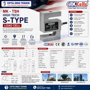 Load cell Timbangan Model S MK TSH 100 Kg - 5 Ton MK Cells + Service / Tera Timbangan 