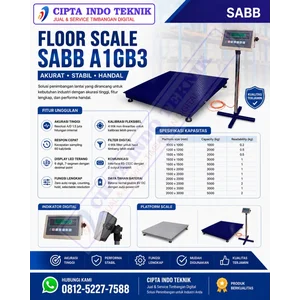 Timbangan Lantai Type A1GB3 Merk SABB - Kokoh
