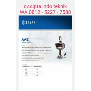 Crane Scale AAE Merk Sonic - Timbangan Gantung 15 Ton - Timbangan Crane 