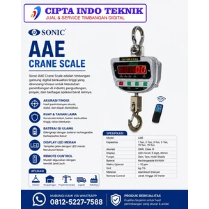 Timbangan Gantung Digital Merk CAS - SONIC - MK CELLS 5 TON 