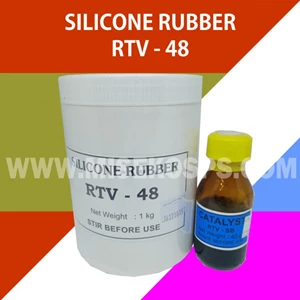 Silicone Rubber Rtv 48 (Toples 1Kg) + Catalyst Sb (Botol 40Gr)