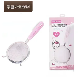 Ayakan Pengayak Tepung Flour Sieve 14 Cm Hello Kitty Chefmade KT7008
