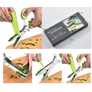 Scissors Multi Blade Stainless Steel Scissors Vegetable Cutter Vegetables