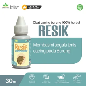 RESIK Obat Cacing 100% Herbal Untuk Burung Jamu burung merpati burung kicau perkutut Resik MSG 3