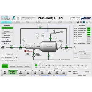 AUTOMATION PLC SCADA PIPELINE SYSTEM PIG LAUNCHER AND PIG RECEIVER