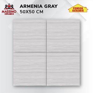 Keramik Lantai Massimo Armenia Grey 50 X 50 Cm