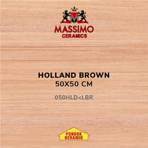 Keramik Lantai Massimo Holland Brown 50 X 50 Cm
