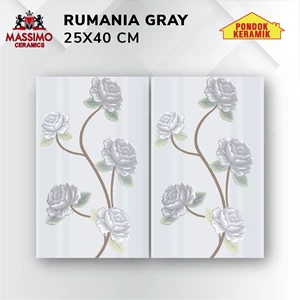 Keramik Lantai Massimo Rumania Grey 25 X 40 Cm