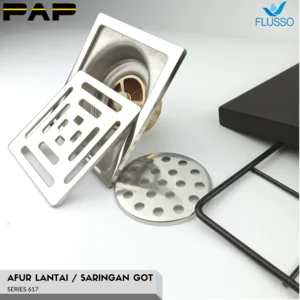 Lubang Air Drainase Flusso Saringan Got Stainless afur lantai S 617