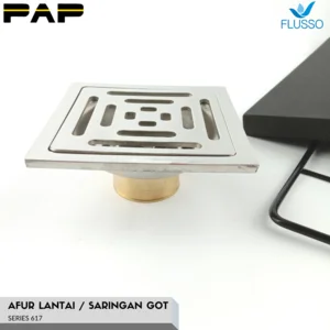 Lubang Air Drainase Flusso Saringan Got Stainless afur lantai S 617
