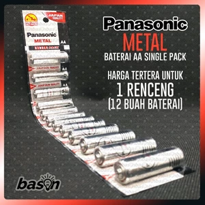 Baterai Panasonic Metal Aa - Isi A2 12 Pcs