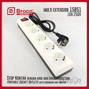 Broco 5 Hole Multi Extension Electrical Socket 15851