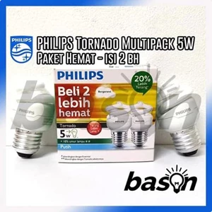 Lampu Spiral Led Hemat Energi Philips Tornado 8W