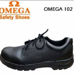 Sepatu Safety Omega 102 Black Original