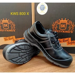 King's Kws 800X Black Leather Safety Shoes