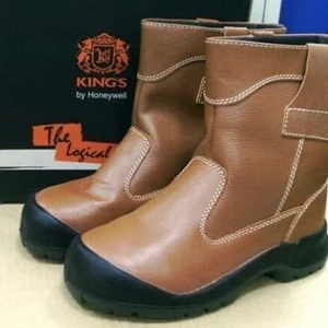 Safety Shoes Kings Kwd 805 Cx Leather Brown Color