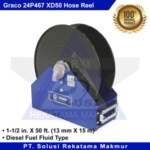 Graco 24P467 Xd50 Hose Reel (1-1/2 In. X 50 Ft. (13 Mm X 15 M)) Not Include Flexible Hose Only Reel