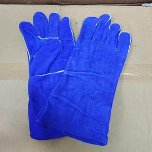 Sarung Tangan Safety Kulit Las Biru