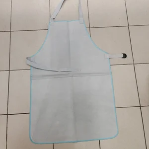 Apron / Celemek Bahan Kulit Tebal warna Abu Abu