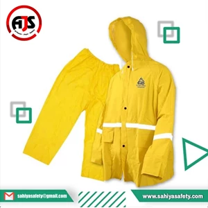 Jas Hujan / Raincoat Samdra - Baju & Celana Warna Kuning