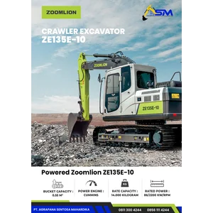 Crawler Excavator Zoomlion ZE135E-10 Kapasitas 14 Ton