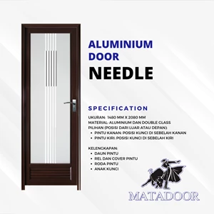 Aluminium Door MATADOOR with Glass 70x200cm