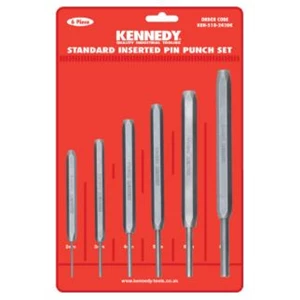 KEN5182420K - STANDARD INSERTED PIN PUNCHES 6-PCE SET