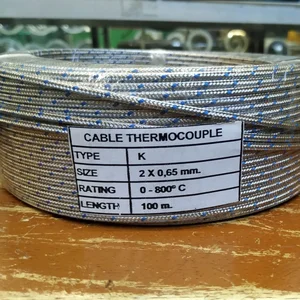 Thermocouple Connectors Kabel Thermocouple Type K 2 X 0.65Mm (Blue Screen Cable)