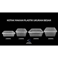 Kotak Makan Plastik Persegi - Thinwall Square