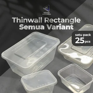 Kotak Makan Plastik Persegi Panjang - Thinwall Rectangle
